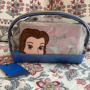 NWT Disney Beauty and the Beast Cosmetics Bag